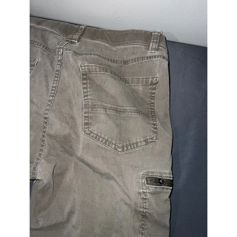 Weatherproof Vintage Mens Utility Pants 34x32 Walnut Brown Stretch W1F930SC